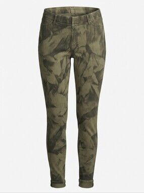 Sz M Camo Style Graphic Print Jegging Stretchy Jeans